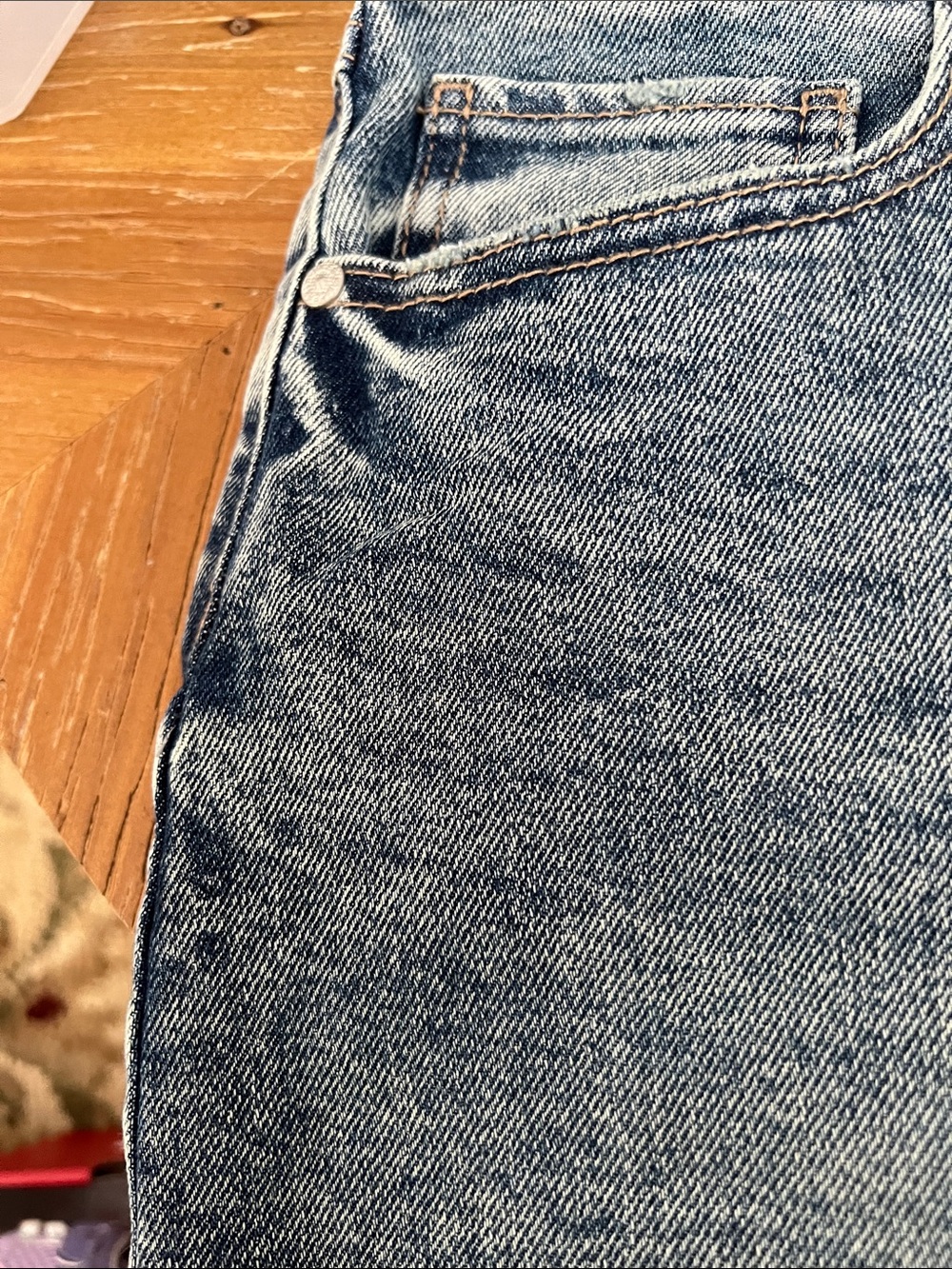 Sincerely Jules Light Blue Frayed Denim Shorts teens woman’s size 11/30 - Picture 3 of 5
